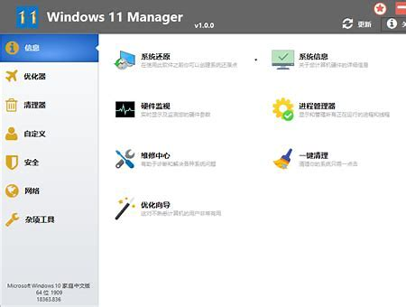 Windows11Manager_v1.1.0中文注册便携版